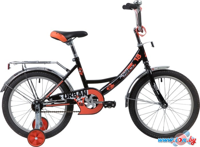 Детский велосипед Novatrack Urban 18 183URBAN.BK20 (черный/красный, 2020) в Могилёве