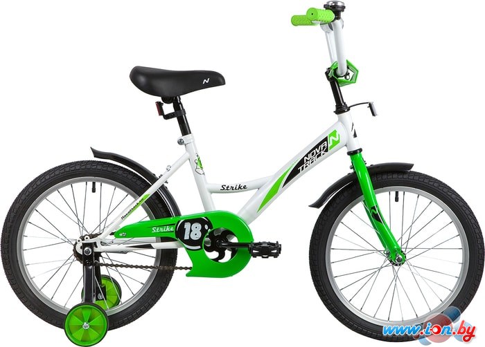 Детский велосипед Novatrack Strike 18 2020 183STRIKE.WTG20 (белый/зеленый) в Гомеле