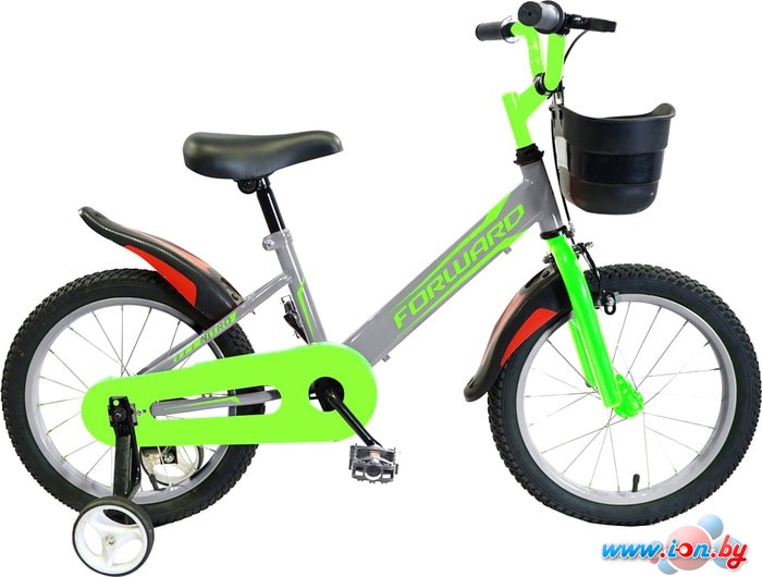 Детский велосипед Forward Nitro 18 2020 (серый/салатовый) в Гомеле