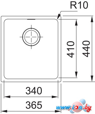 Кухонная мойка Franke Sirius SID 110-34 144.0603.819 (серый) в Бресте