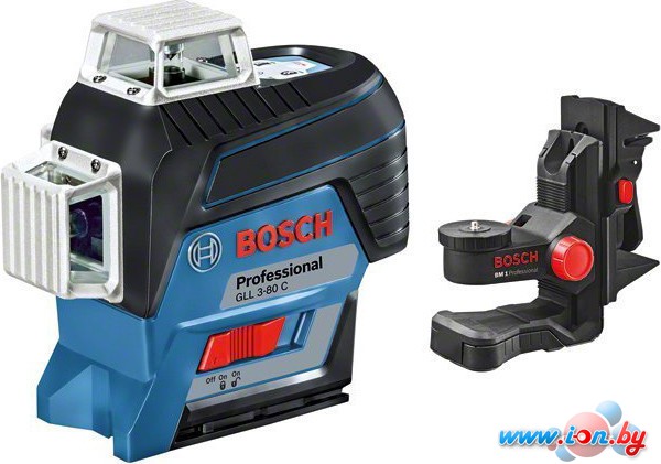 Лазерный нивелир Bosch GLL 3-80 C Professional 0601063R05 (с АКБ и держателем BM 1) в Бресте