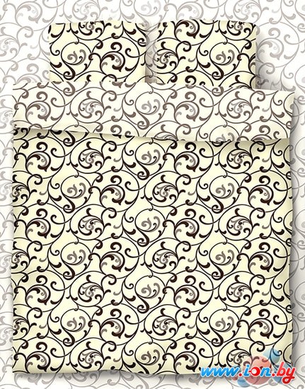 Постельное белье Samsara Завитки Пломбир 200-5 175x215 в Бресте