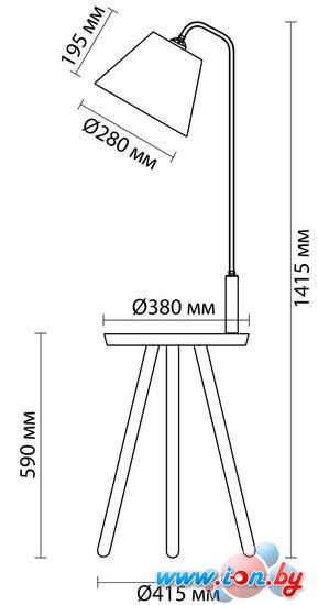 Торшер Odeon Light Kalda 4667/1F в Минске