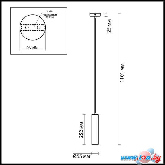 Подвесная люстра Odeon Light Corse 3873/1L в Минске