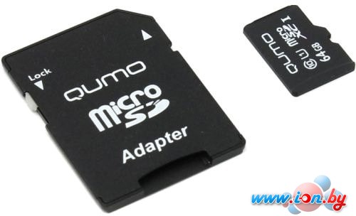 Карта памяти QUMO microSDXC QM64GMICSDXC10U3 64GB в Гродно