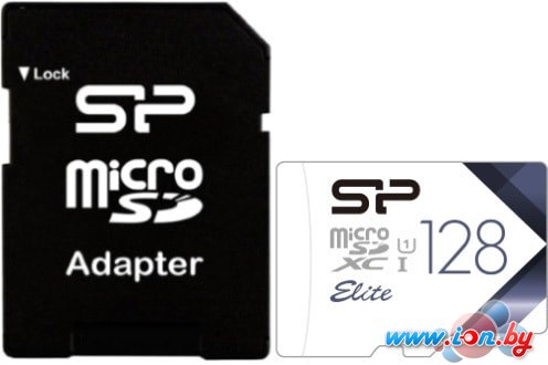 Карта памяти Silicon-Power Elite microSDXC SP128GBSTXBU1V21SP 128GB (с адаптером) в Бресте