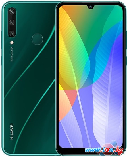 Смартфон Huawei Y6p MED-LX9N 3GB/64GB (изумрудный зеленый) в Могилёве