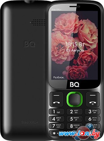 Мобильный телефон BQ-Mobile BQ-3590 Step XXL+ (черный/зеленый) в Могилёве