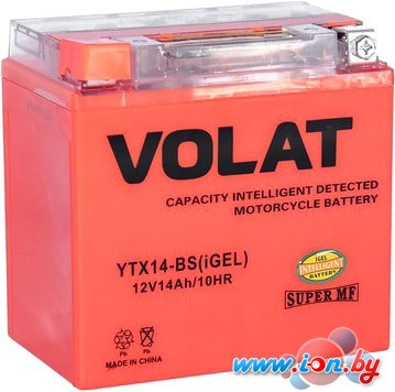Мотоциклетный аккумулятор VOLAT YTX14-BS(iGEL) (14 А·ч) в Могилёве
