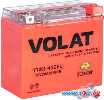 Мотоциклетный аккумулятор VOLAT YT20L-4(iGEL) (20 А·ч) в Бресте