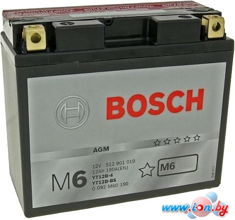 Мотоциклетный аккумулятор Bosch M4 FRESH PACK /12V 0 092 M4F 290 (11 А/ч) в Гомеле