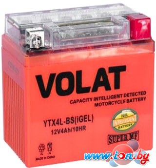 Мотоциклетный аккумулятор VOLAT YTX4L-BS(iGEL) (4 А·ч) в Бресте