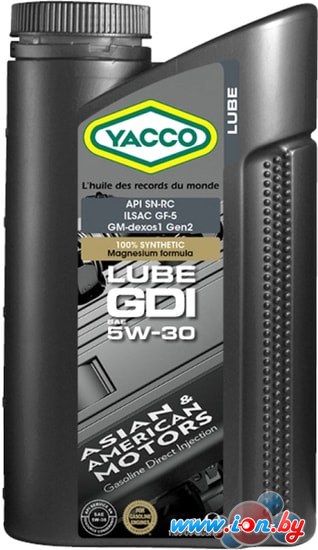 Моторное масло Yacco LUBE GDI 5W-30 1л в Могилёве