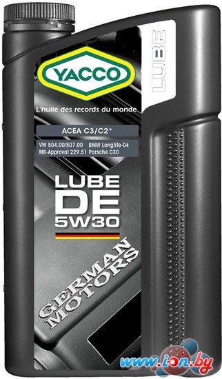 Моторное масло Yacco Lube DE 5W-30 2л в Гродно