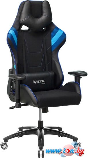 Кресло Бюрократ Viking 4 Aero Blue Edition (черный) в Гомеле