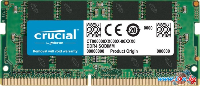 Оперативная память Crucial 8GB DDR4 SODIMM PC4-25600 CT8G4SFS832A в Гродно