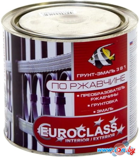 Эмаль Euroclass грунт-эмаль по ржавчине (черный, 1.9 кг) в Минске