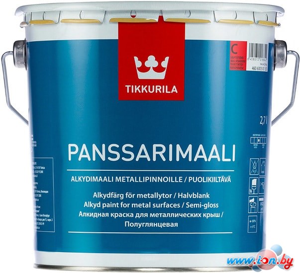 Краска Tikkurila Panssarimaali 2.7 л (базис C) в Гомеле