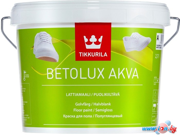 Краска Tikkurila Betolux Akva 2.7 л (базис A) в Могилёве