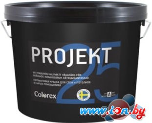 Краска Colorex Projekt 25 Aqua (белый, база А, 9 л) в Минске