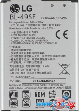 Аккумулятор для телефона Копия LG BL-49SF в Гомеле