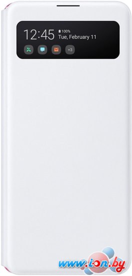 Чехол Samsung S View Wallet Cover для Samsung Galaxy A41 (белый) в Витебске