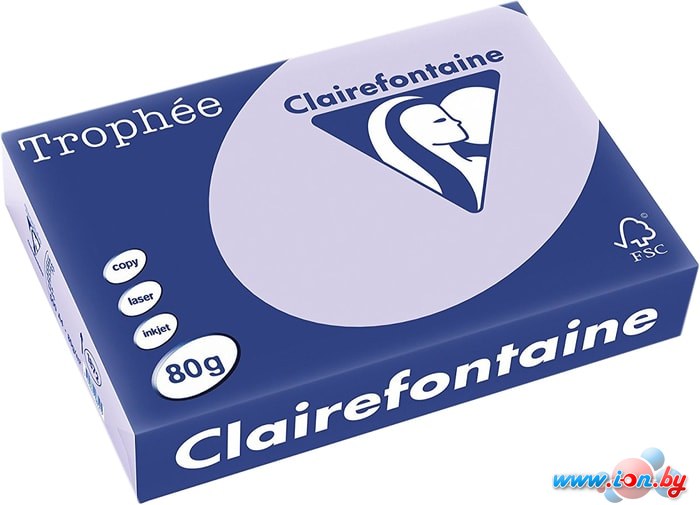 Офисная бумага Clairefontaine Trophee пастель A4 80 г/кв.м 500 л (фиолетовый) в Могилёве