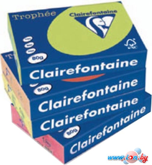 Офисная бумага Clairefontaine Trophee пастель A4 80 г/кв.м 500 л (светло-зеленый) в Бресте