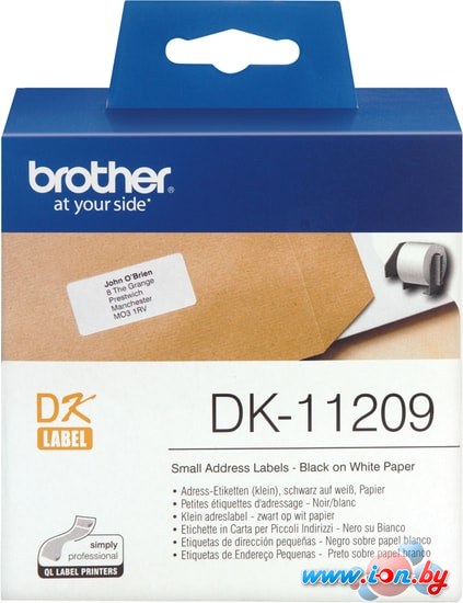 Самоклеящаяся термобумага Brother DK11209 (29x62 мм, 800 шт) в Гомеле