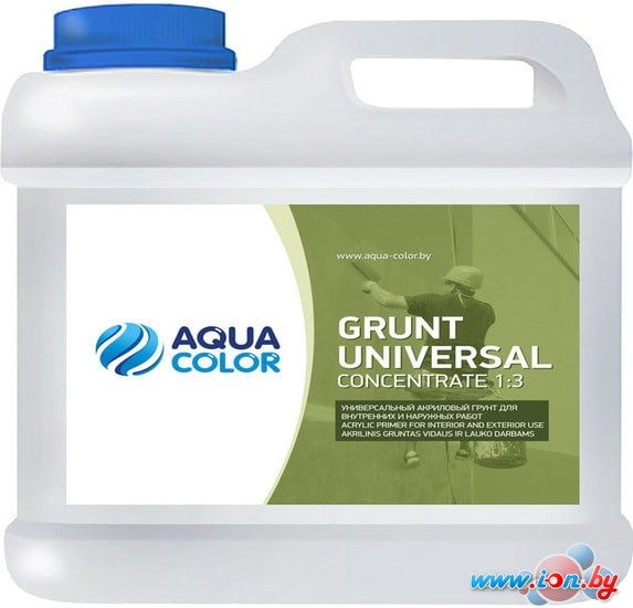 Акриловая грунтовка Aquacolor Grunt Universal (concentrate 1:3, 5 л) в Могилёве