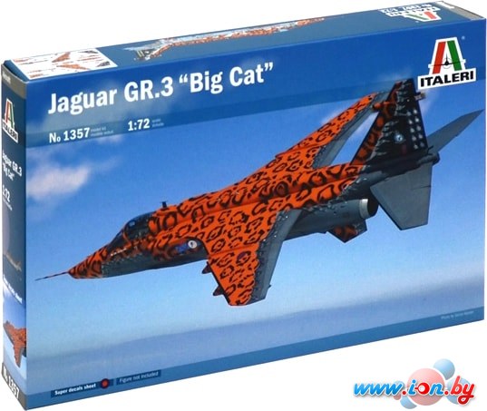 Сборная модель Italeri 1357 Истребитель-бомбардировщик JAGUAR Gr.3 BIG CAT Sp. Colors в Гомеле