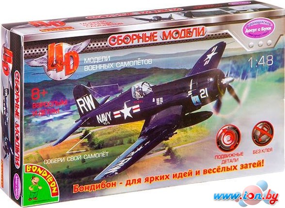 Сборная модель Bondibon Самолет Корсар №4 ВВ2550 в Могилёве
