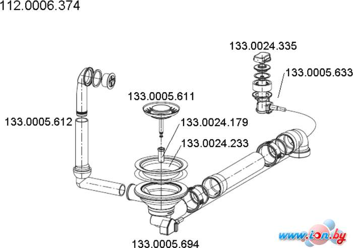 Донный клапан Franke 112.0006.374 в Могилёве