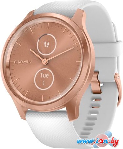 Гибридные умные часы Garmin Vivomove Style (розовое золото/белый) в Гомеле