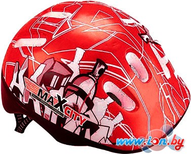 Cпортивный шлем MaxCity Baby City (красный) в Могилёве