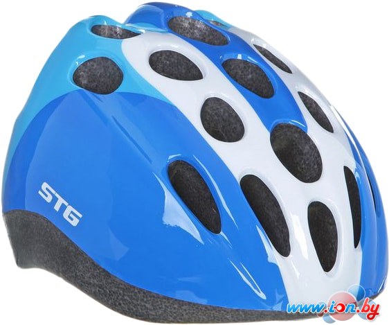 Cпортивный шлем STG HB5-3-C S (р. 48-52, синий/белый) в Могилёве
