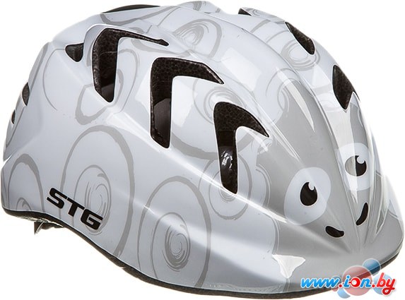 Cпортивный шлем STG Sheep XS (р. 44-48, серый/белый) в Гомеле