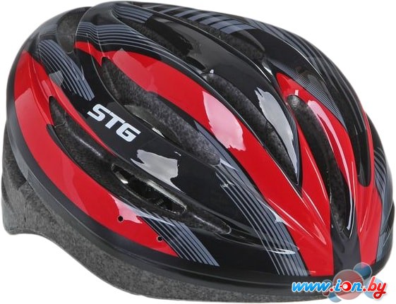 Cпортивный шлем STG HB13-A L (р. 58-61, черный/красный) в Минске