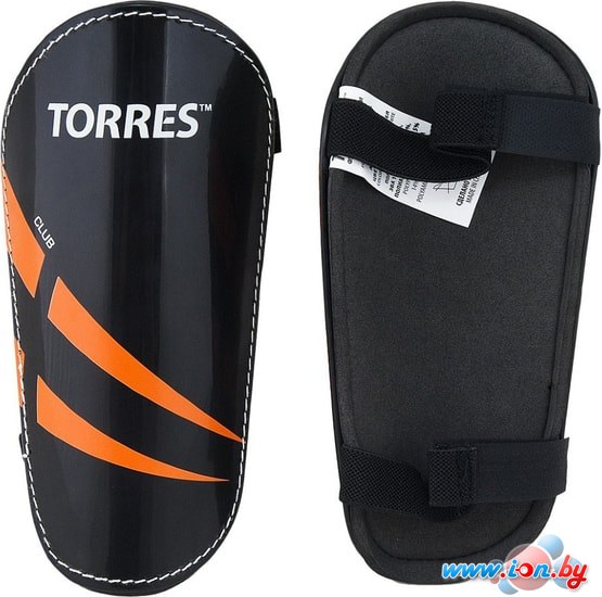 Защита голени Torres Club FS1607 (S, черный/оранжевый/белый) в Могилёве