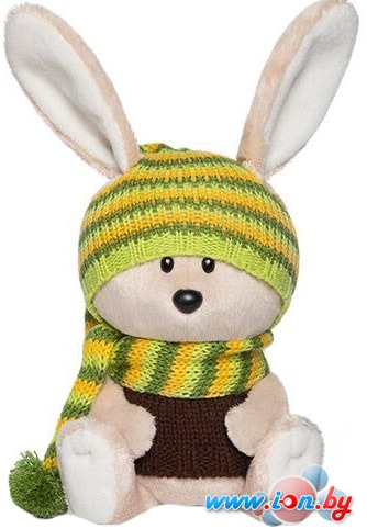 Классическая игрушка Лесята Заяц Антоша в шапочке и свитере (15 см) в Гомеле