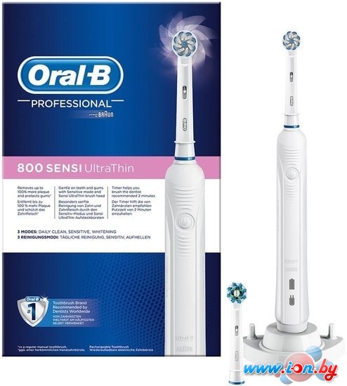 Электрическая зубная щетка Braun Oral-B Pro 800 Sensi UltraThin D16.524.3U в Могилёве