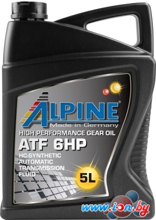Трансмиссионное масло Alpine ATF 6HP 5л в Могилёве