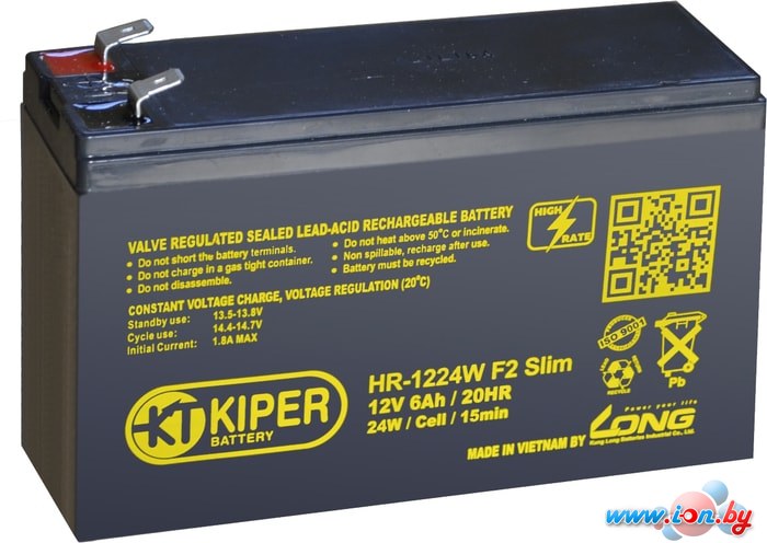 Аккумулятор для ИБП Kiper HR-1224W F2 Slim (12В/6 А·ч) в Могилёве