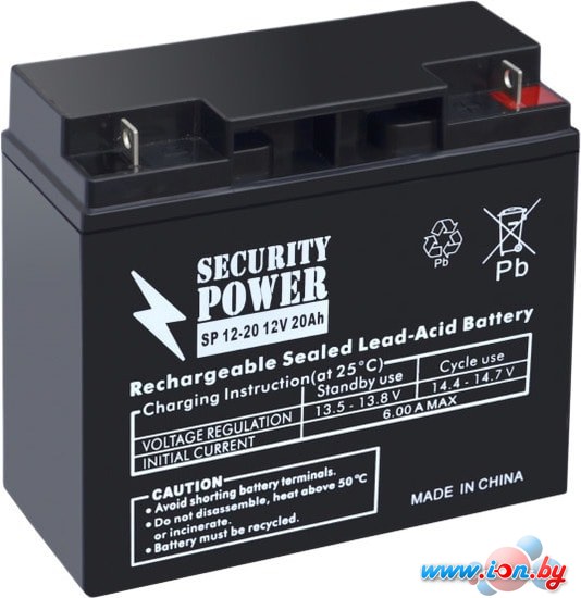 Аккумулятор для ИБП Security Power SP 12-20 (12В/20 А·ч) в Гродно