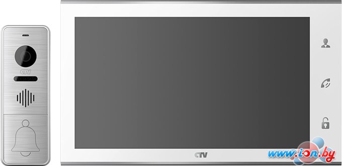 Комплект видеодомофона CTV DP4105AHD (белый) в Гомеле