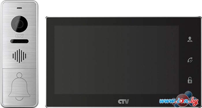 Комплект видеодомофона CTV DP4706AHD (черный) в Витебске