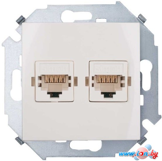 Розетка компьютерная Simon 1591593-031 (слоновая кость) в Могилёве