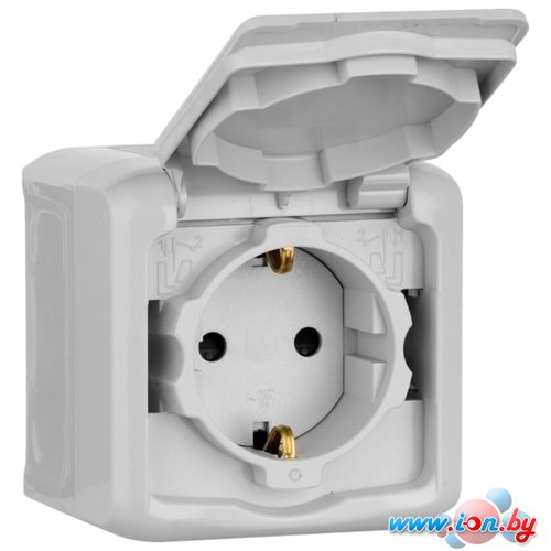 Legrand Quteo 782351, с защитной шторкой, с заземлением, серый в Могилёве