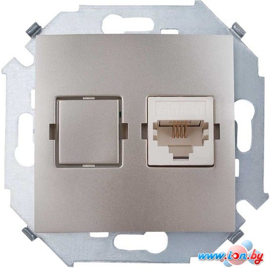 Розетка телефонная Simon 1591480-034 (шампань) в Могилёве