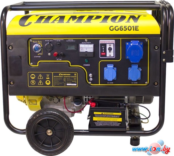 Бензиновый генератор Champion GG6501E+ATS в Бресте
